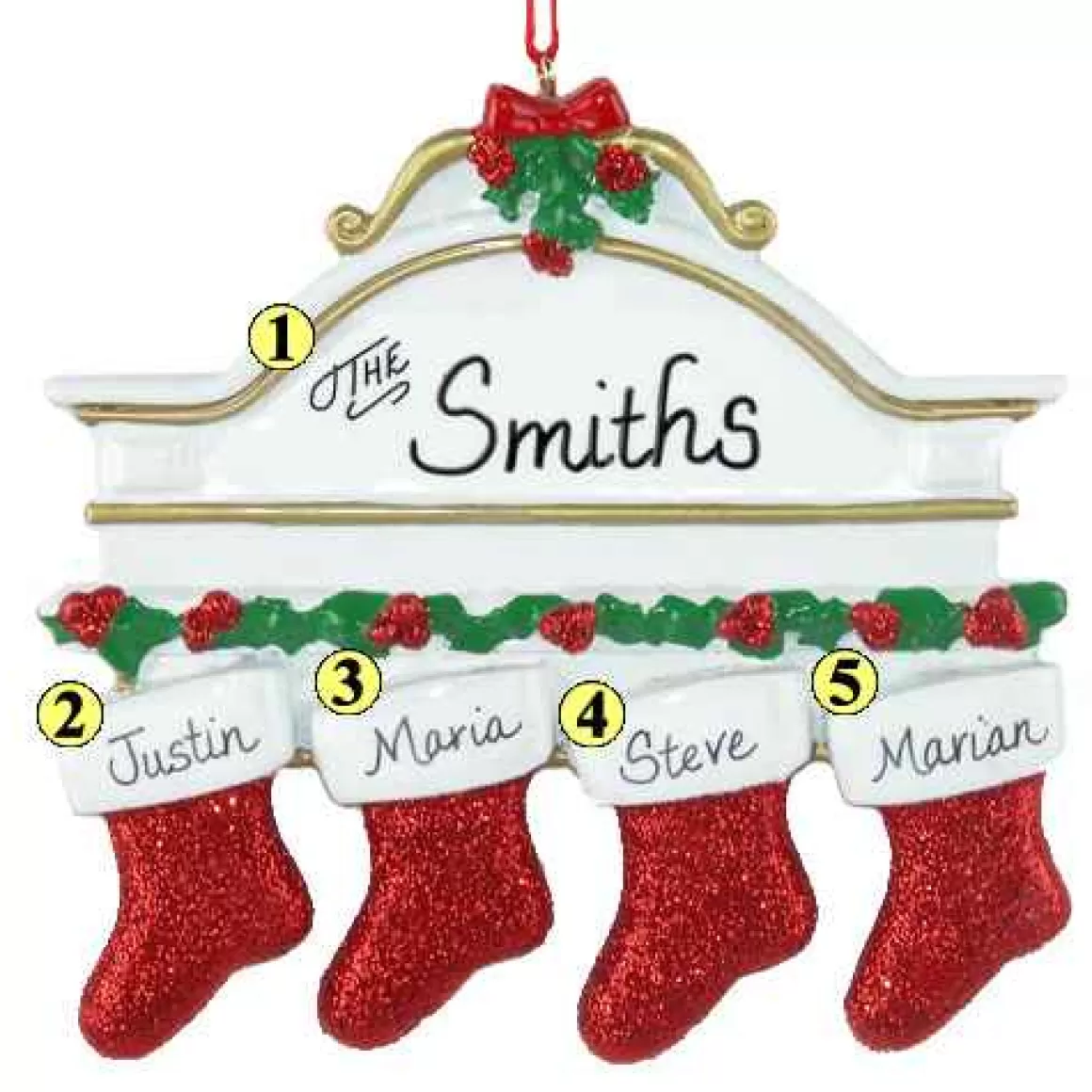 Christmas Place Stocking Mantle Family Of 4 Online