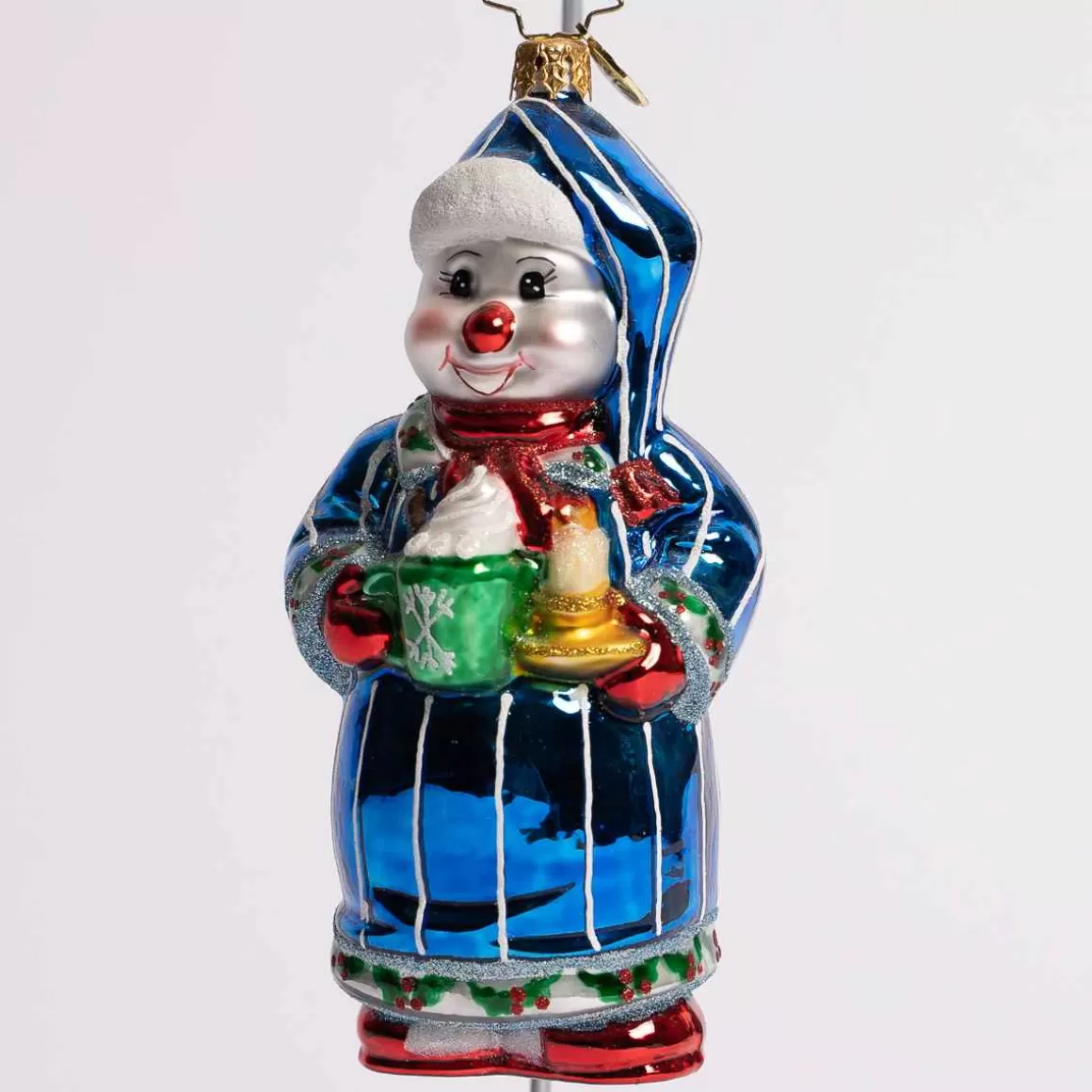 Christmas Place Sweet Dreams Snowman Glass Ornament Clearance