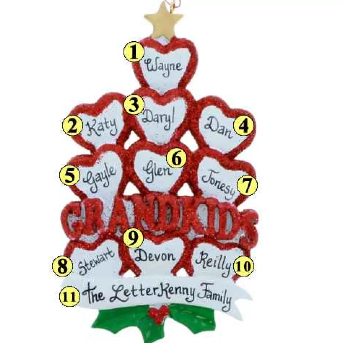 Christmas Place Ten Grandkids Ornament Flash Sale