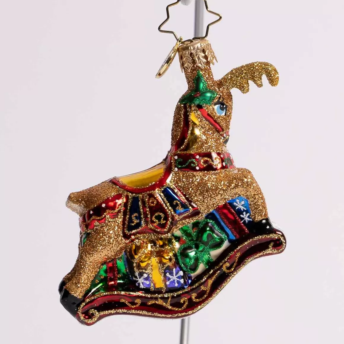 Christmas Place The Buck Rocks Here Glass Gem Ornament Best Sale