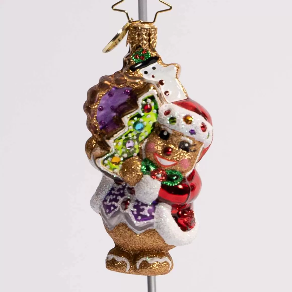 Christmas Place The Gingerbread Man Can Glass Gem Ornament Online