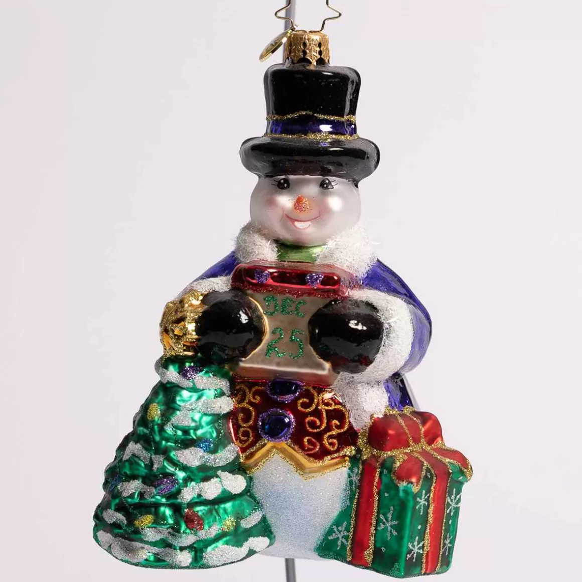 Christmas Place Today Is The Day Snowman Glass Ornament Discount