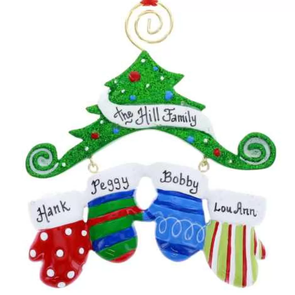 Christmas Place Tree Mitten Family Of 4 Cheap