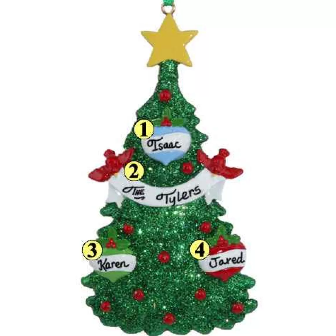 Christmas Place Tree With Ornaments Family Of 3 Flash Sale