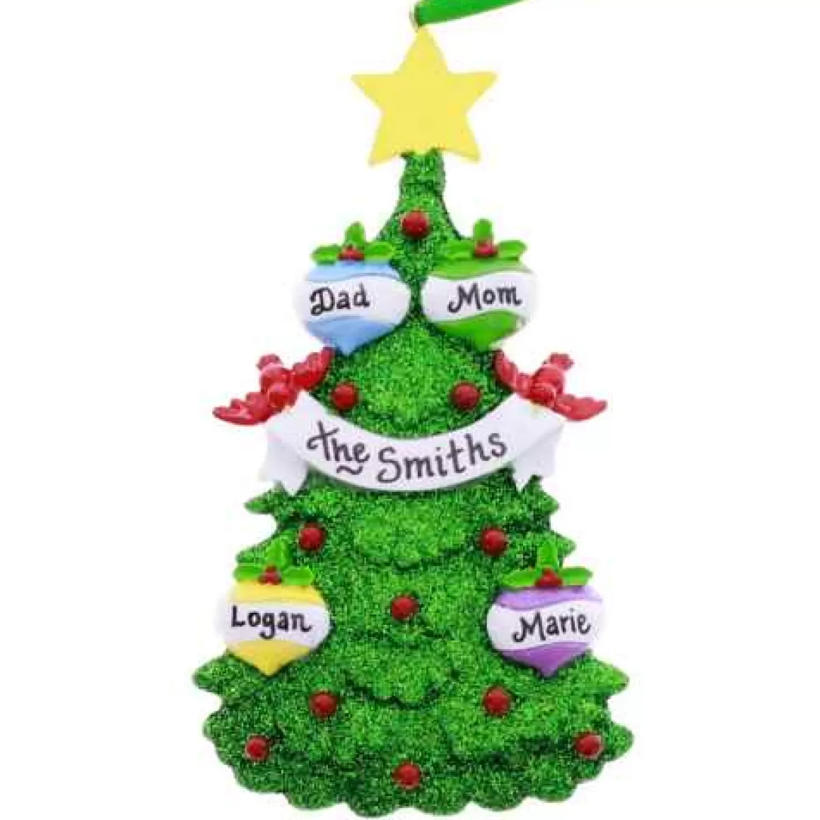 Christmas Place Tree With Ornaments Family Of 4 New