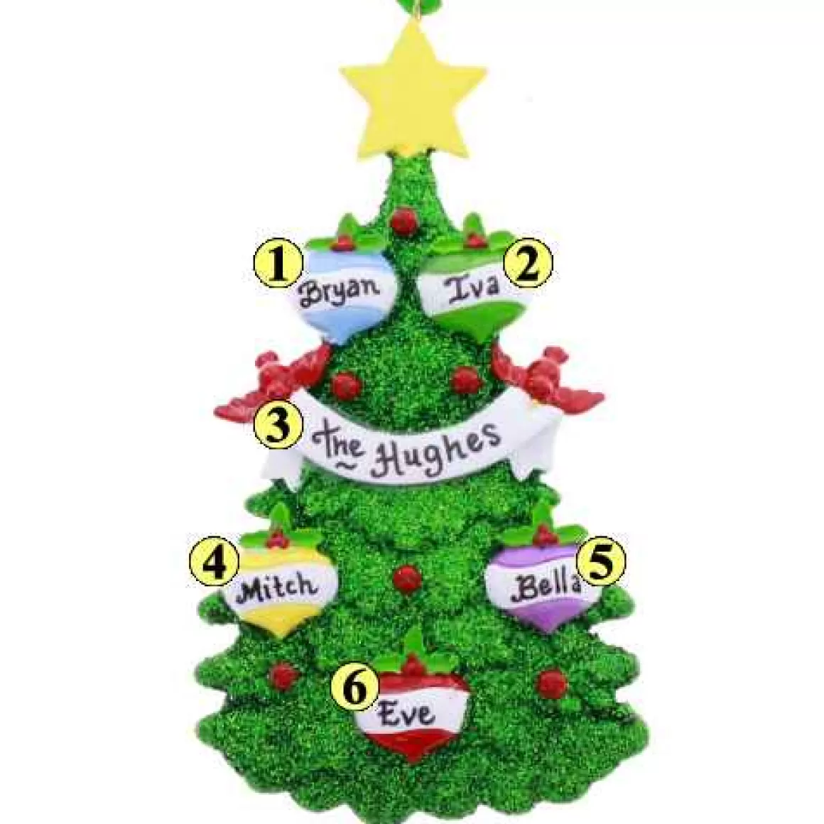 Christmas Place Tree With Ornaments Family Of 5 Cheap