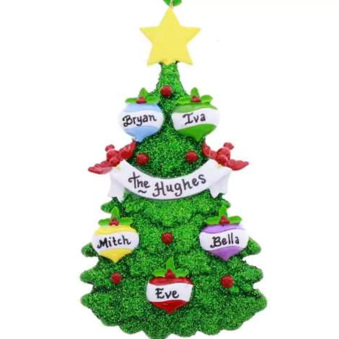 Christmas Place Tree With Ornaments Family Of 5 Cheap