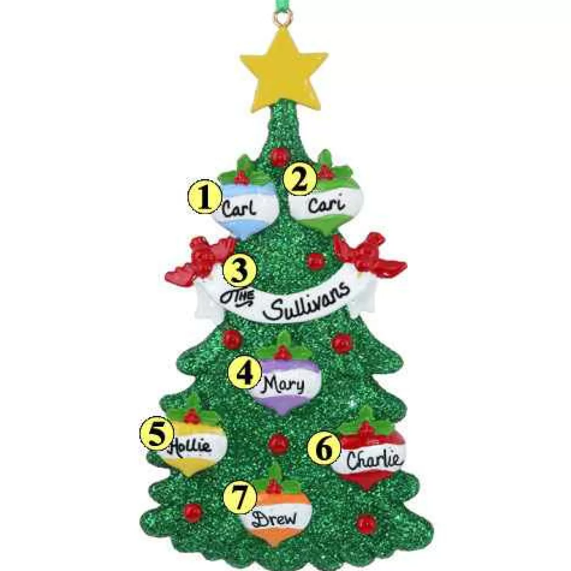 Christmas Place Tree With Ornaments Family Of 6 Shop