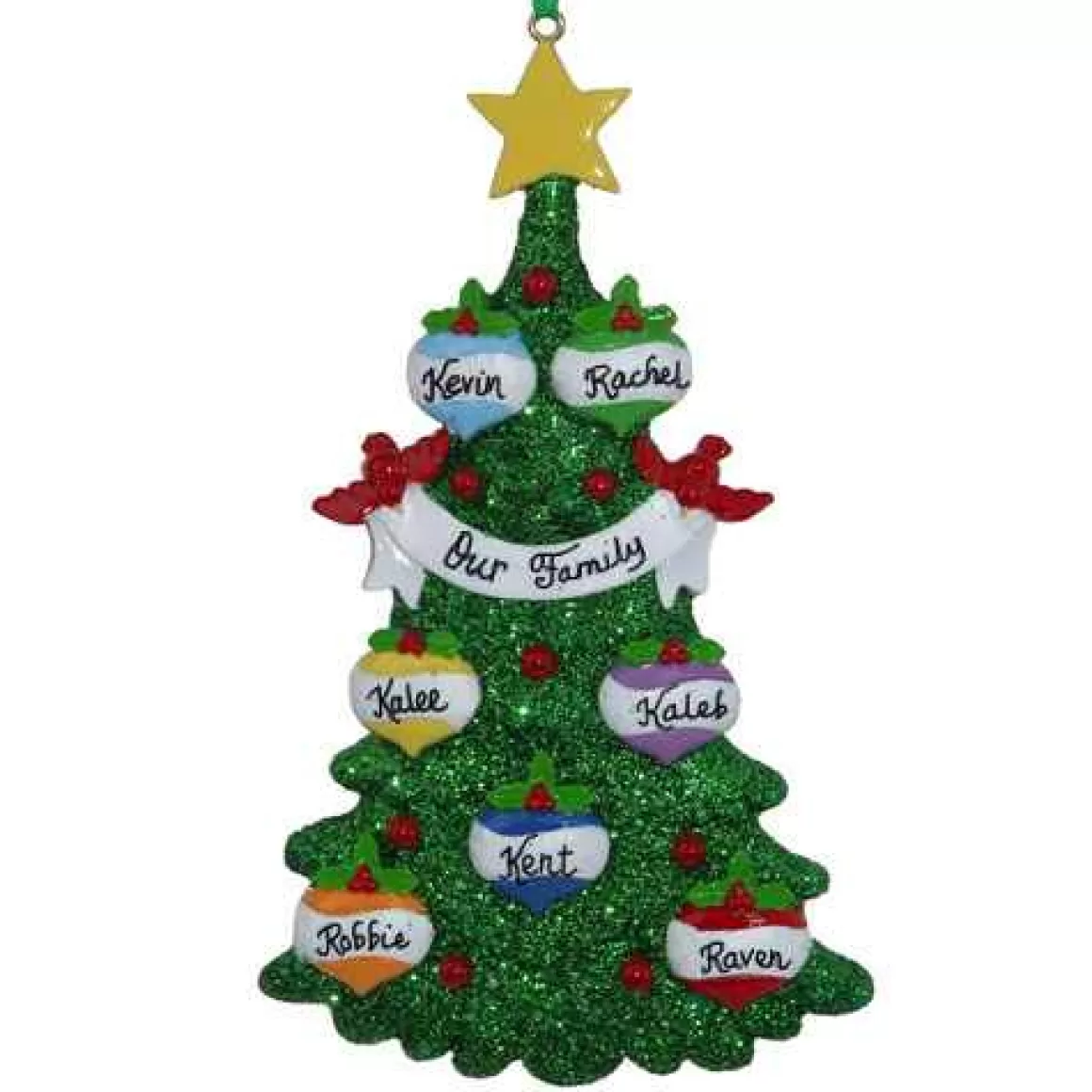 Christmas Place Tree With Ornaments Family Of 7 Discount