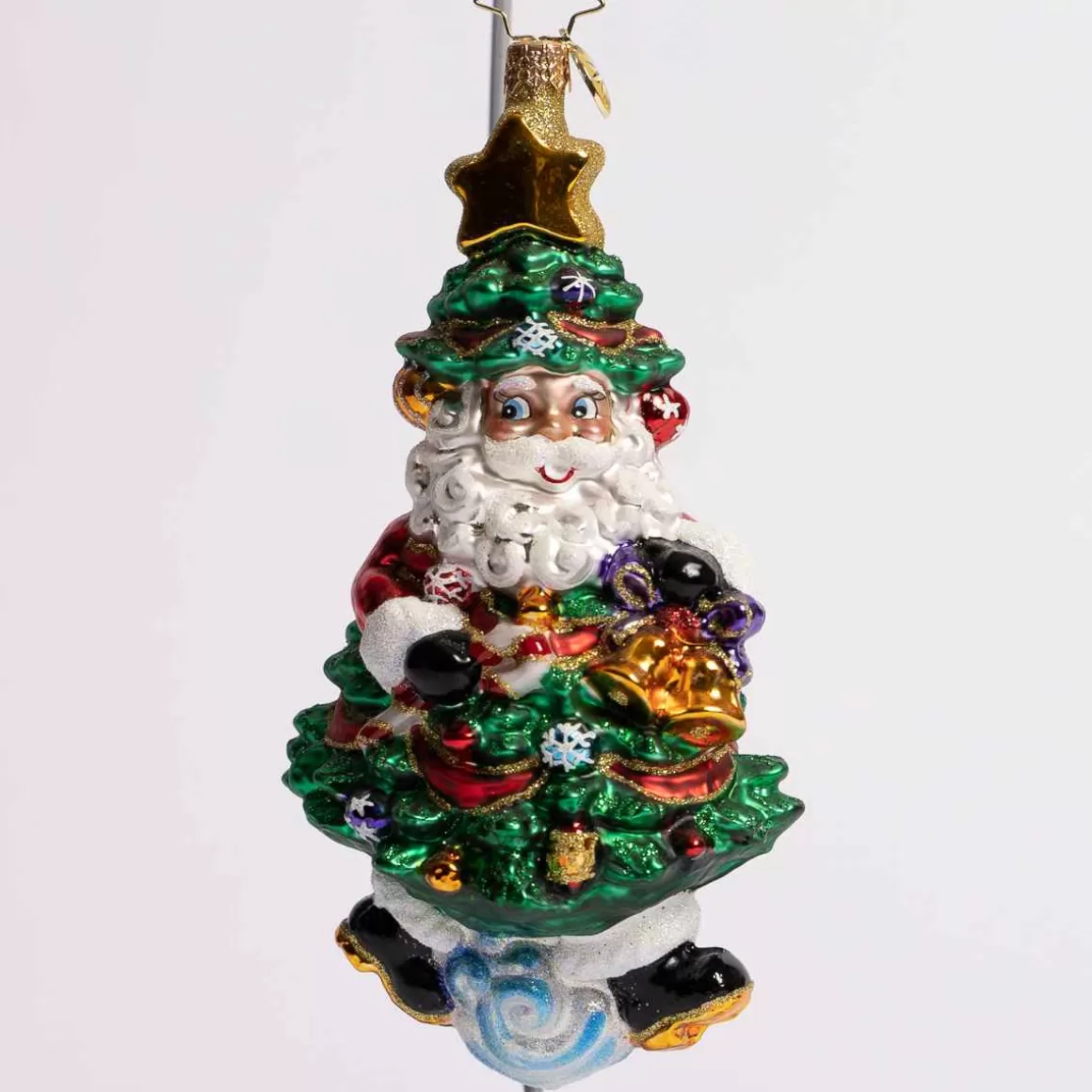 Christmas Place Treerific Santa Glass Ornament Sale