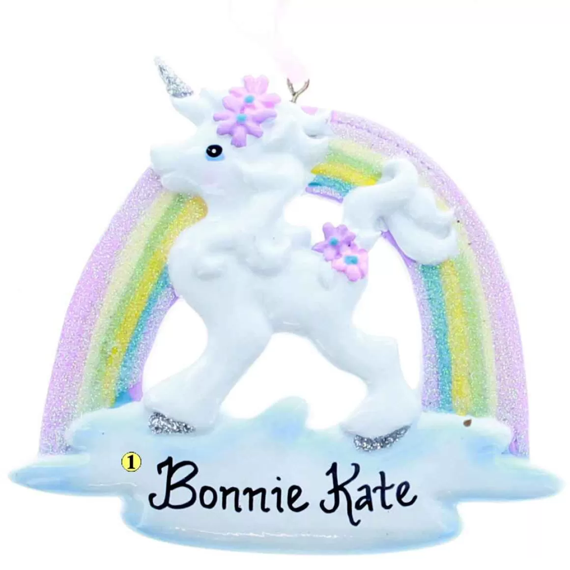 Christmas Place Unicorn And Rainbow Ornament Online