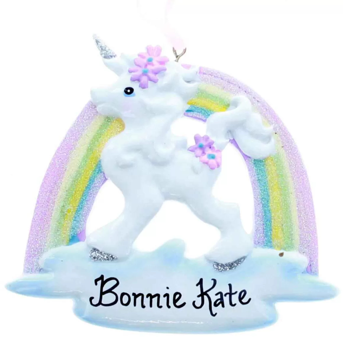 Christmas Place Unicorn And Rainbow Ornament Online