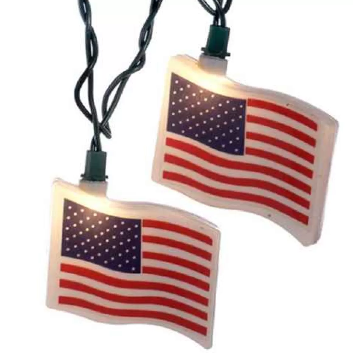 Christmas Place Usa Flag Light Set Cheap