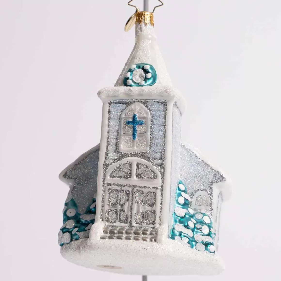 Christmas Place White Christmas Chapel Glass Ornament Store