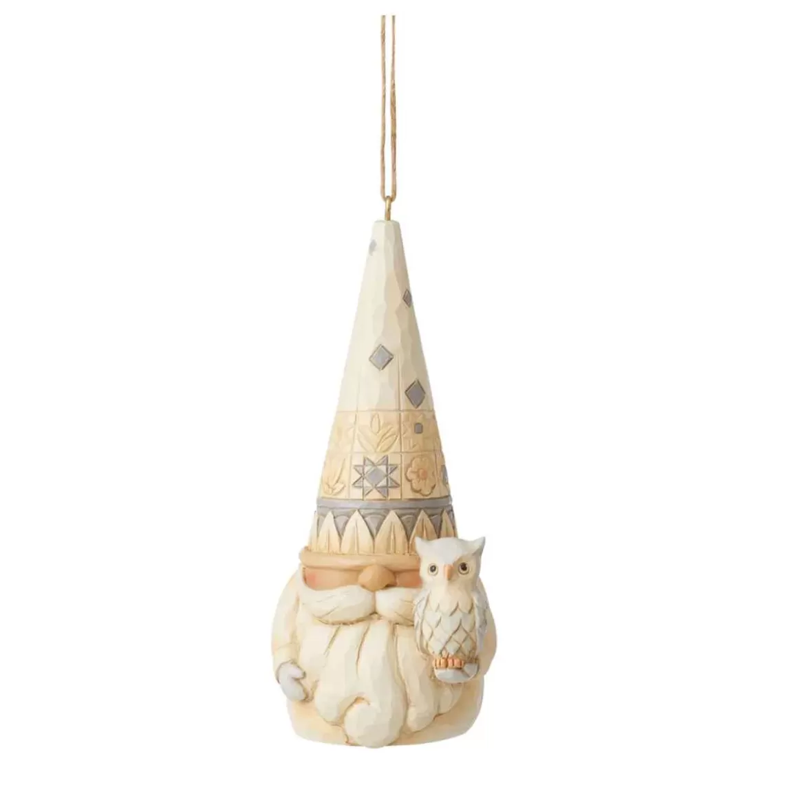 Christmas Place White Woodland Gnome Ornament Fashion