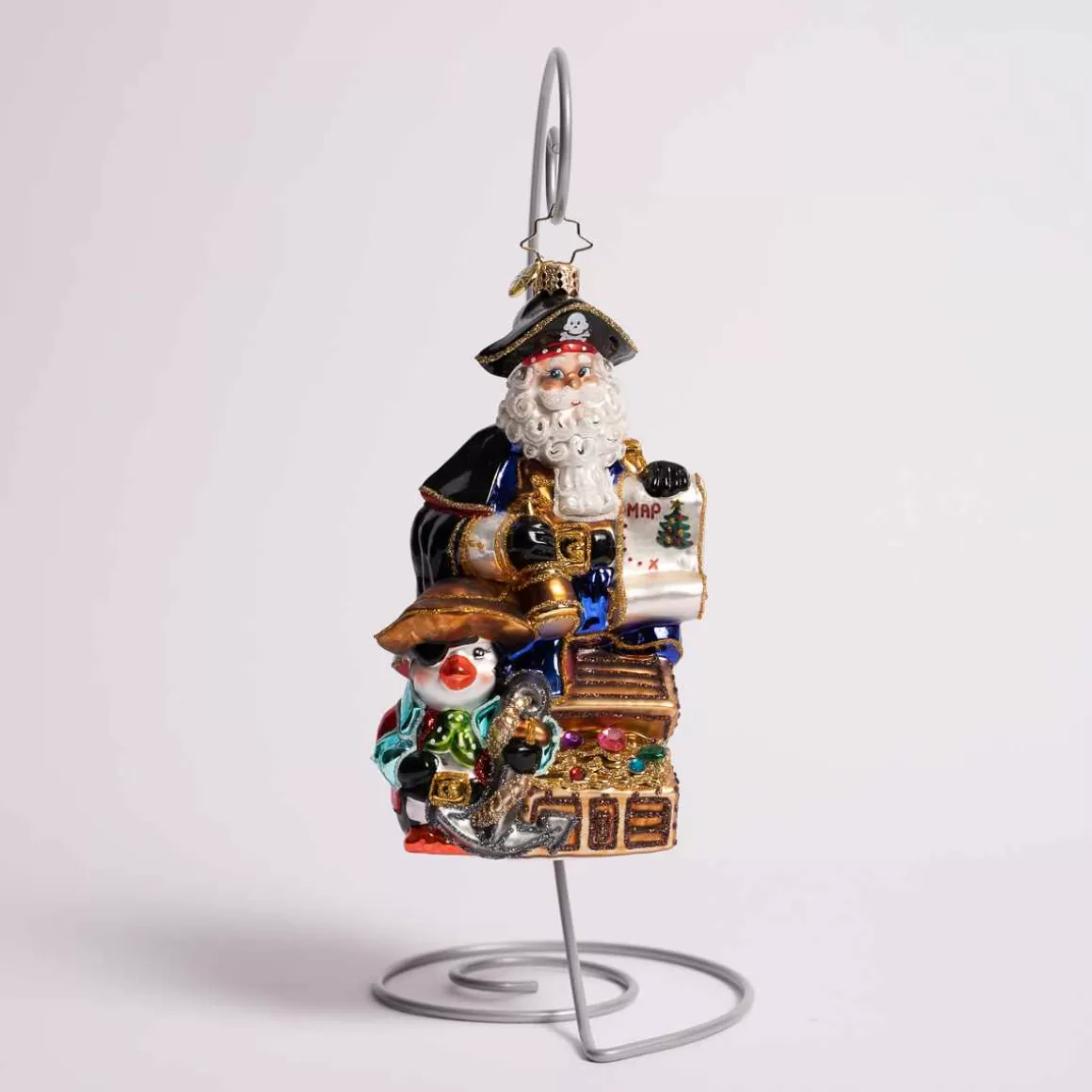 Christmas Place Yo Ho Ho Glass Ornament New