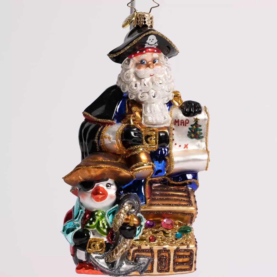 Christmas Place Yo Ho Ho Glass Ornament New